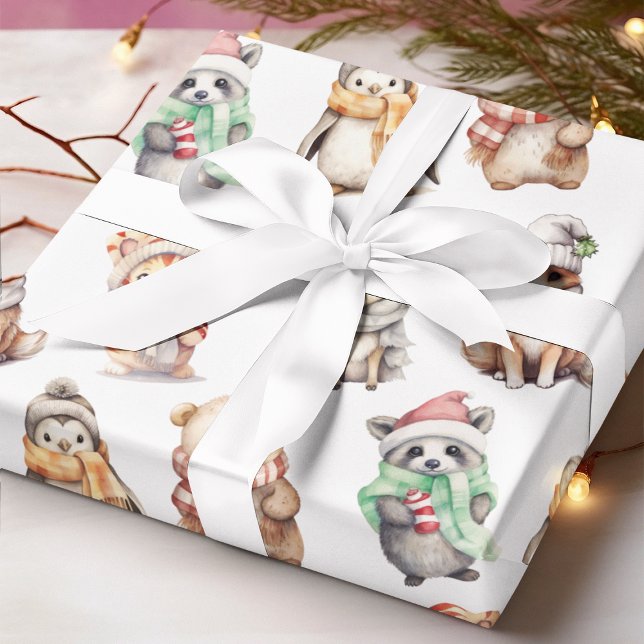 Papel De Regalo Festividad de los Navidades de animales (Subido por el creador)