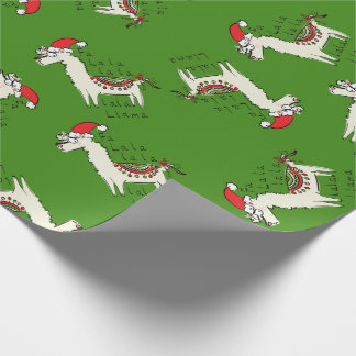 Papel De Regalo Festividad de los Navidades de Llama Cute