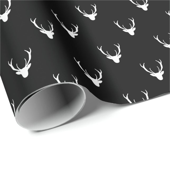 Papel De Regalo Festividad de los Navidades de renos rusos moderno (Esquina del rollo)