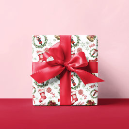 Papel De Regalo Festividad de los Navidades Nutcracker y Red Bow