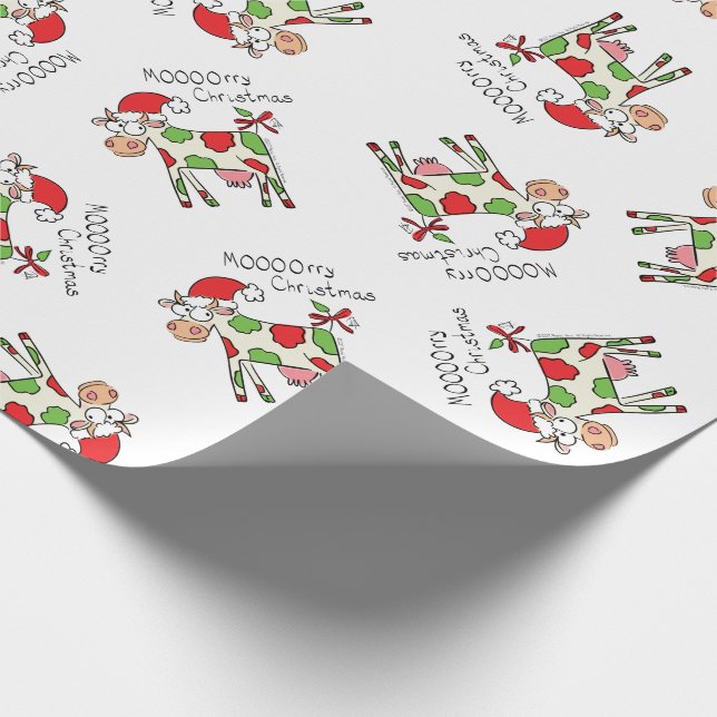 Papel De Regalo Festividad de los Personalizados vacuno (Esquina)