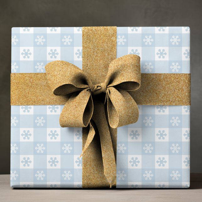 Papel De Regalo Festividad de Navidades de copos de nieve modernos (Subido por el creador)