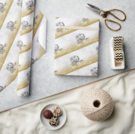 Papel De Regalo Festividad de Navidades de Star Gold Ombre