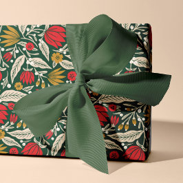 Papel De Regalo Festividad de Navidades folclóricos modernos y col