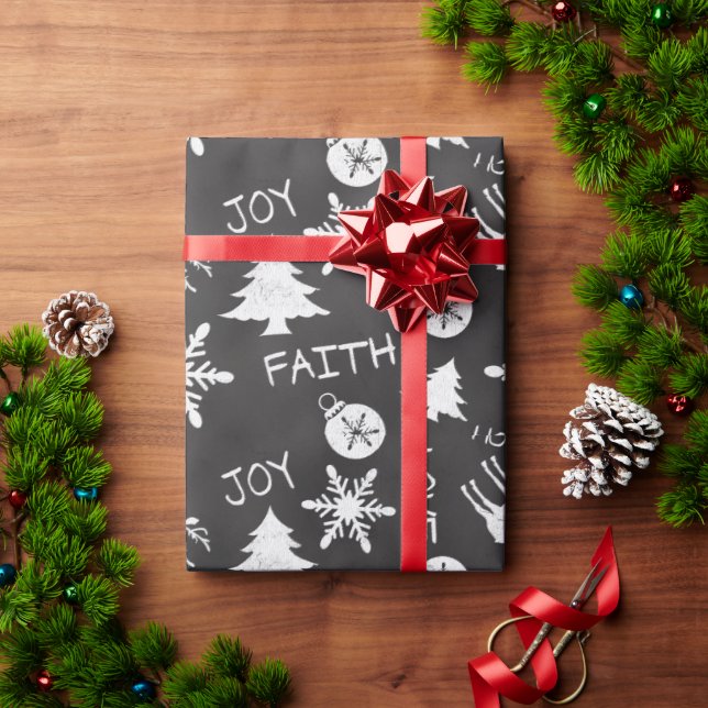 Papel De Regalo Festividad del patrón de diversión de los Navidade (Regalo de vacaciones)