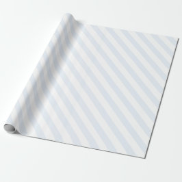 Papel De Regalo Festividad elegante azul claro y blanco