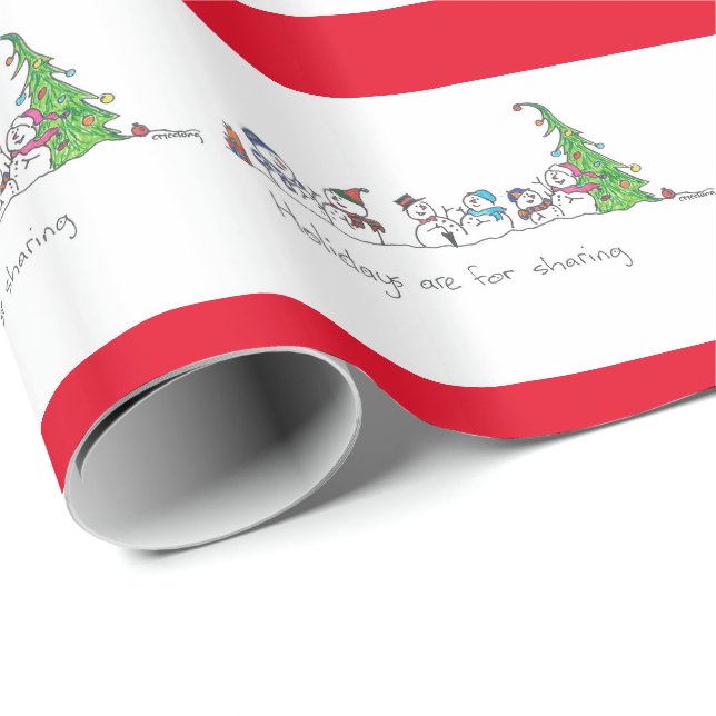 Papel De Regalo Festividad en el chat de Snowman (Esquina del rollo)