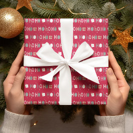 Papel De Regalo Festividad en Ho Ho Ho Moda Navidades vacaciones