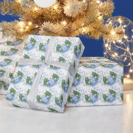 Papel De Regalo Festividad en Navidades de osos polares
