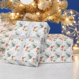 Papel De Regalo Festividad en Navidades de osos polares