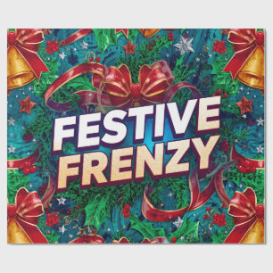 Papel De Regalo Festividad feroz maximalista