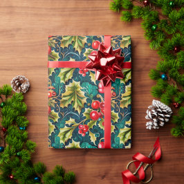 Papel De Regalo Festividad Holly