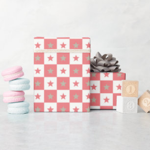 Papel De Regalo Festividad inicial moderna Esparkling Girlfriend B