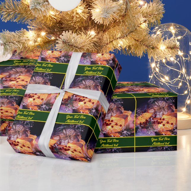 Papel De Regalo Festividad navidad Ligero Presente Personalizado (Vacaciones)