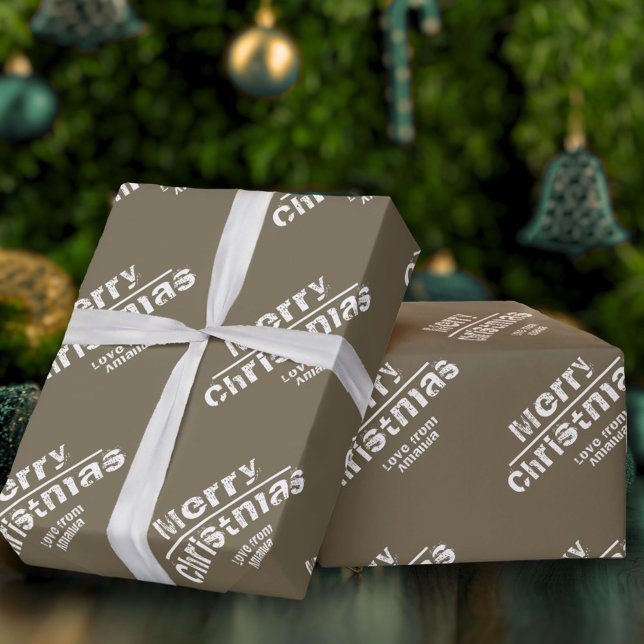 Papel De Regalo Festividad navidad moderna personalizada (Subido por el creador)