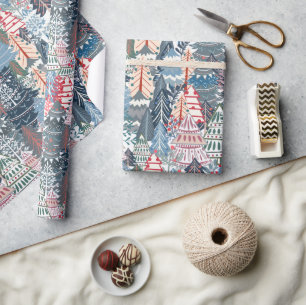 Papel De Regalo Festividad navideña en invierno