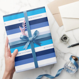 Papel De Regalo Festividad personalizada de la banda Hanukkah