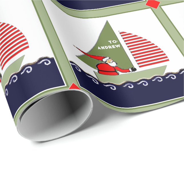 Papel De Regalo Festividad personalizada de los Navidades de veler (Esquina del rollo)