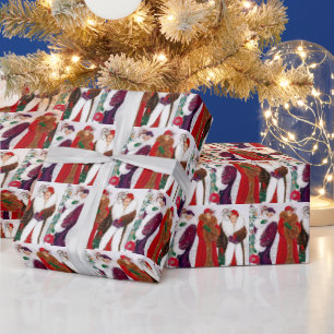 Papel De Regalo Festividades artísticas deco retro vintage señoras