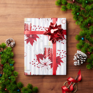 Papel De Regalo Festividades de las velas de los Navidades moderno