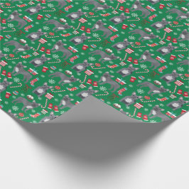 Papel De Regalo Festividades de los Navidades de Bulldog franceses