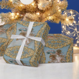 Papel De Regalo Festividades de los Navidades de Cherubs