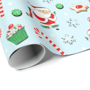Papel De Regalo Festividades de los Navidades de hockey