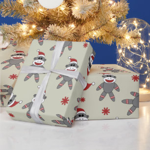 Papel De Regalo Festividades De Los Navidades De Santa Hat