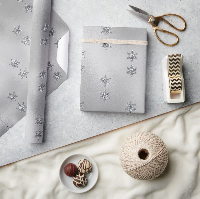 Papel De Regalo Festividades de Navidades de estrellas Purpurinas  (Artesanía)