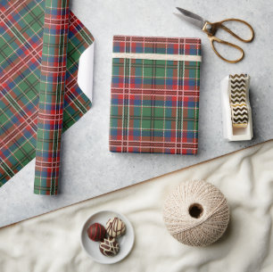 Papel De Regalo Festividades de Tartan Plaid Rustic Clan MacCulloc