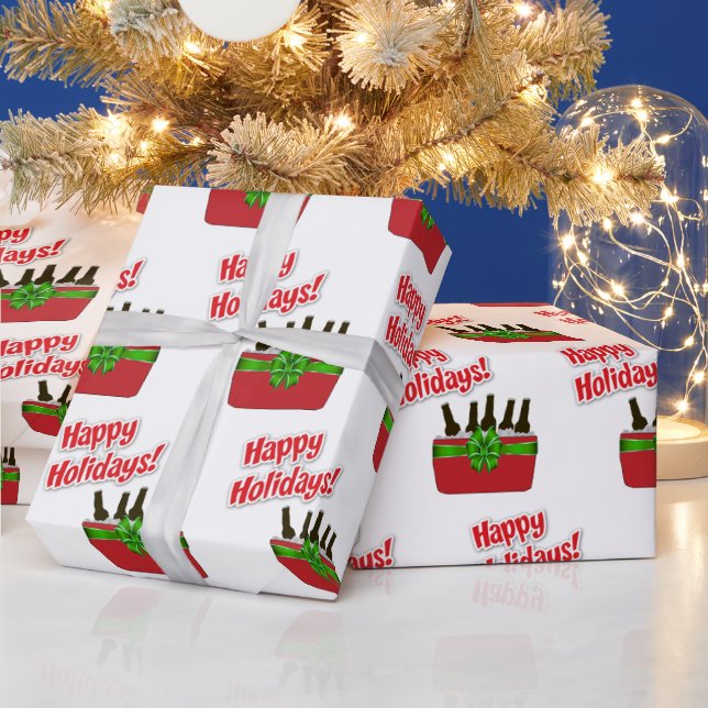 Papel De Regalo Festividades Felices del Helado Chest Beer Cooler (Vacaciones)