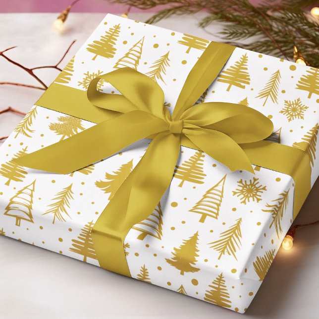 Papel De Regalo Festividades navideñas de oro moderno (Subido por el creador)