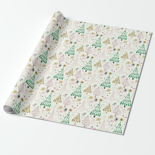 Papel De Regalo Festividades navideñas Purpurinas