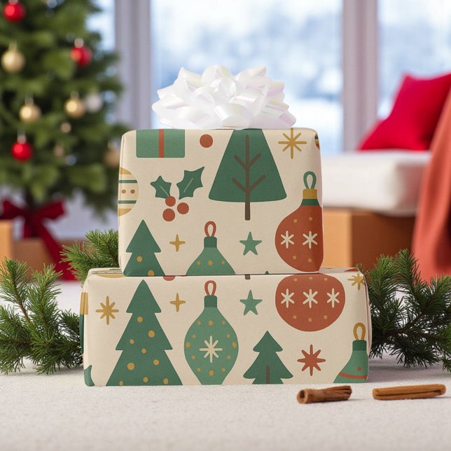 Papel De Regalo Festividades retro a mediados del siglo moderno (Subido por el creador)