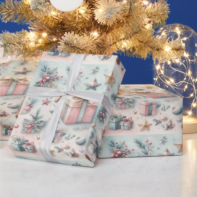 Papel de regalo festivo (Vacaciones)