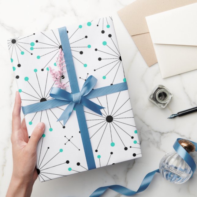 Papel De Regalo Festivo Atómico (Regalar)