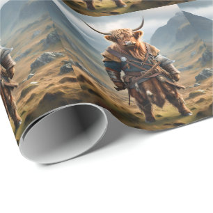 Papel De Regalo Fierce Highland Warrior: La valiente vigilia de va