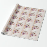 Papel De Regalo Fiesta acuarela Boho Flores rosadas Elegante<br><div class="desc">Las Flores Rosa De Boho,  De Color Acuático fiesta,  Son Un Elegante Papel De Acondicionamiento Elegante Y Elegante. Diseño único,  bonito y elegante. Fácil de personalizar. El estilo de letra,  el tamaño y los colores se pueden cambiar. Elementos coincidentes disponibles.</div>