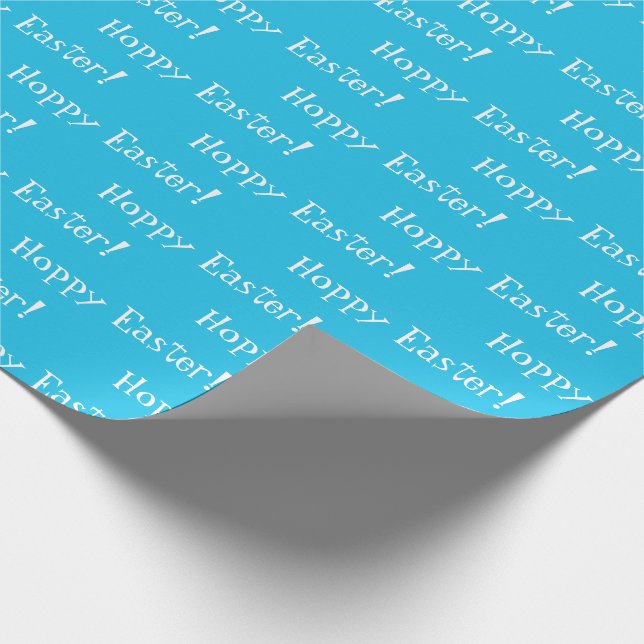 Papel De Regalo Fiesta azul elegante de Pascua (Esquina)