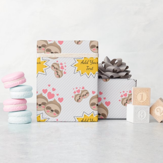 Papel De Regalo Fiesta Baby Shower de patrón de ranura delgada par (Baby Shower)