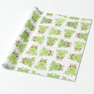 Papel De Regalo Fiesta Baby Shower de Storybook Fairy Tale Frog Pr