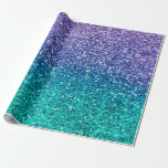 Papel De Regalo Fiesta Brillante Lavanda Morado y Verde Acuático T<br><div class="desc">papel de envolver personalizado</div>