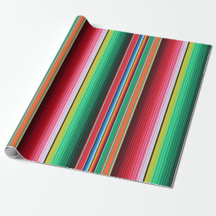 Papel De Regalo Fiesta combinada mexicana de Serape del español de