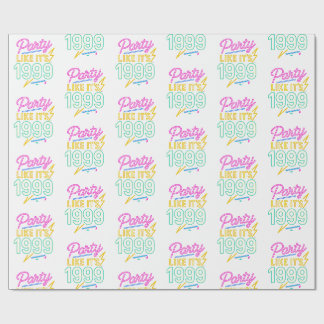 Papel De Regalo Fiesta Como Si Fuera 1999®™ – Voltaje Neon