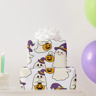 Papel De Regalo fiesta con halloweens