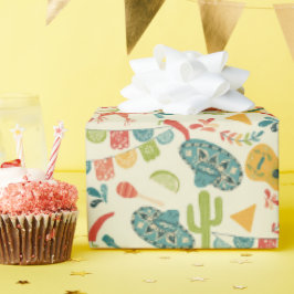 Papel De Regalo Fiesta Cute Mexicana Patterada