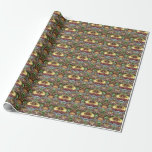 Papel De Regalo Fiesta de artistas alegre creación de garabatos<br><div class="desc">Los colores vivos y luminosos,  con motivos alegres,  pueden añadir vitalidad a los espacios de entretenimiento o ser un telón de fondo para celebraciones y reuniones. Crea tarjetas de invitación únicas y personalizadas con esta creación de doodle para invitaciones de boda personalizadas.</div>