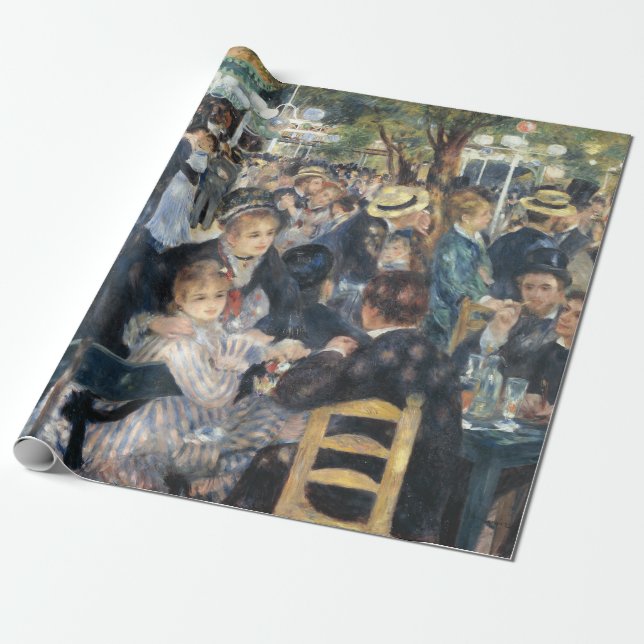 Papel De Regalo Fiesta de baile Renoir Moulin Galette (Desenrollado)