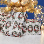 Papel De Regalo fiesta de baldosas vintage Christmas Santa Holiday<br><div class="desc">dominio público</div>