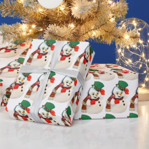 Papel De Regalo Fiesta de baldosas vintage navideñas